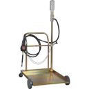 Distributeur d'huile pneumatique pour f&ucirc;t sur chariot