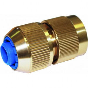 Raccord rapide 3 billes pour tuyau diamètre 19 en laiton avec Aqua Stop Raccord rapide 3 billes pour tuyau diamètre 19 en laiton avec Aqua Stop