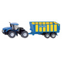 Tracteur New Holland T9.560 avec remorque d'ensilage