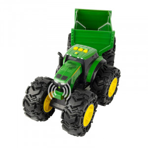 Miniature agricole tracteur et remorque - Label Emmaüs