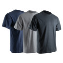 Pack de 3 T-Shirt gris/bleu/noir manches courtes