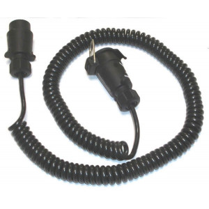 Rallonge spirale 7m 5 conducteurs M/F Rallonge spirale 7m 5 conducteurs M/F