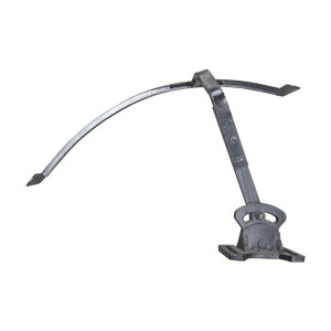 Support de garde-boue pont avant IH 12/455 pour bavette 470mm Support de garde-boue pont avant IH 12/455 pour bavette 470mm