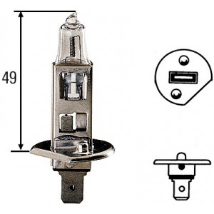Ampoule, projecteur longue portée Hella 24 V H1 70 W Ampoule, projecteur longue portée Hella 24 V H1 70 W